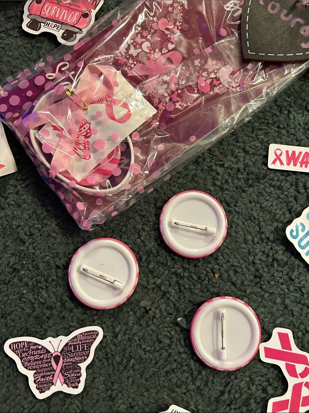 Pink Breast Cancer Awareness Party Favor Pack
